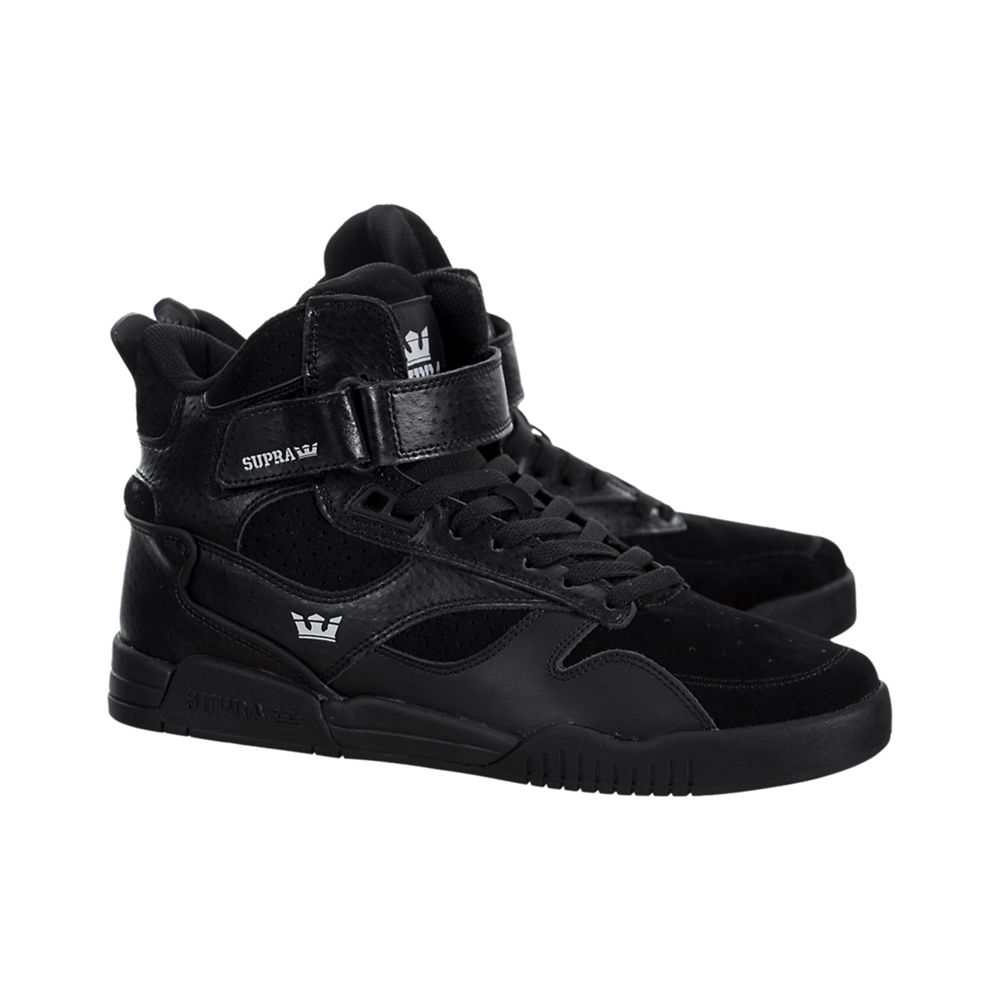 Baskets Montantes Supra Bleeker Noir Black/Black Homme | BXP-30229102